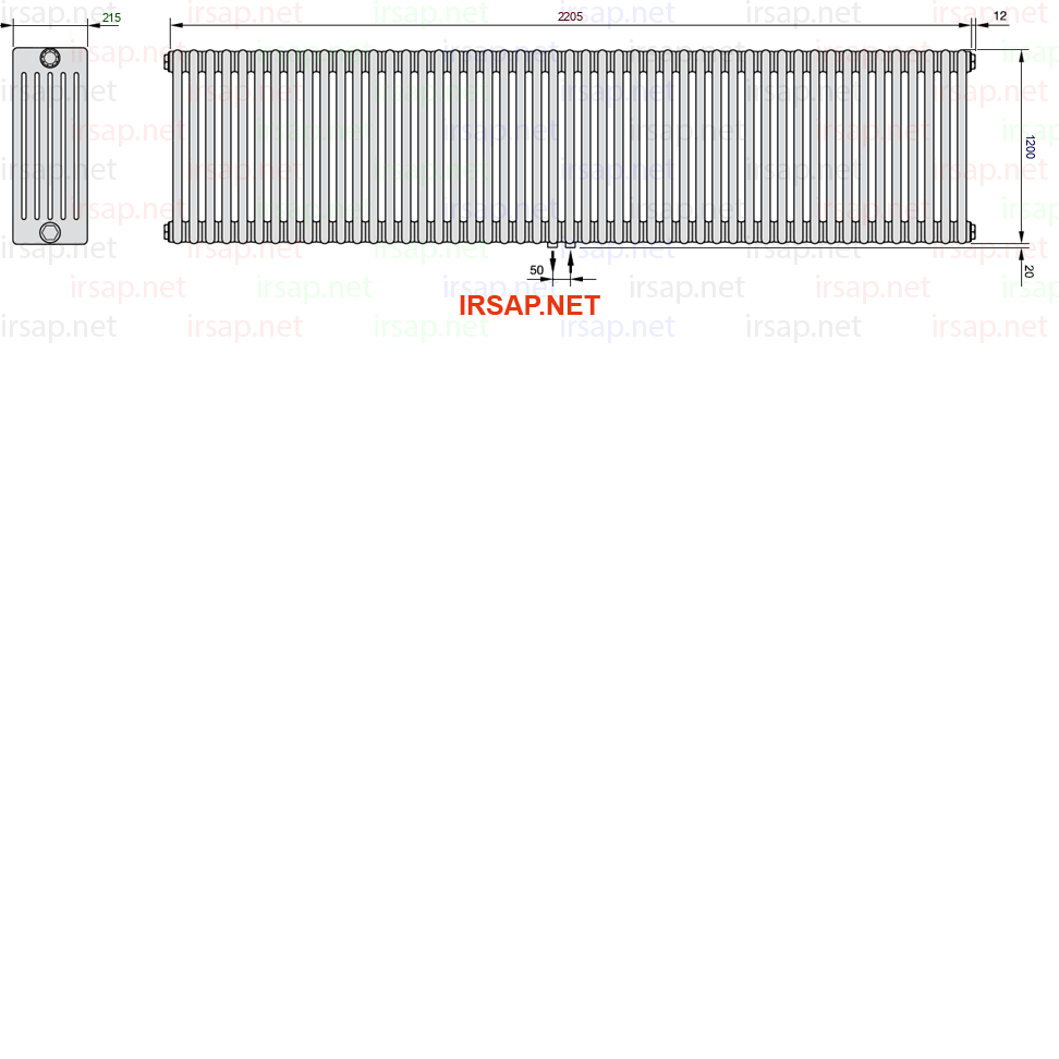 Радиатор IRSAP Tesi 61200/49 T50 CL 01